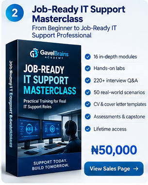 Job-Ready IT Support Masterclass cover