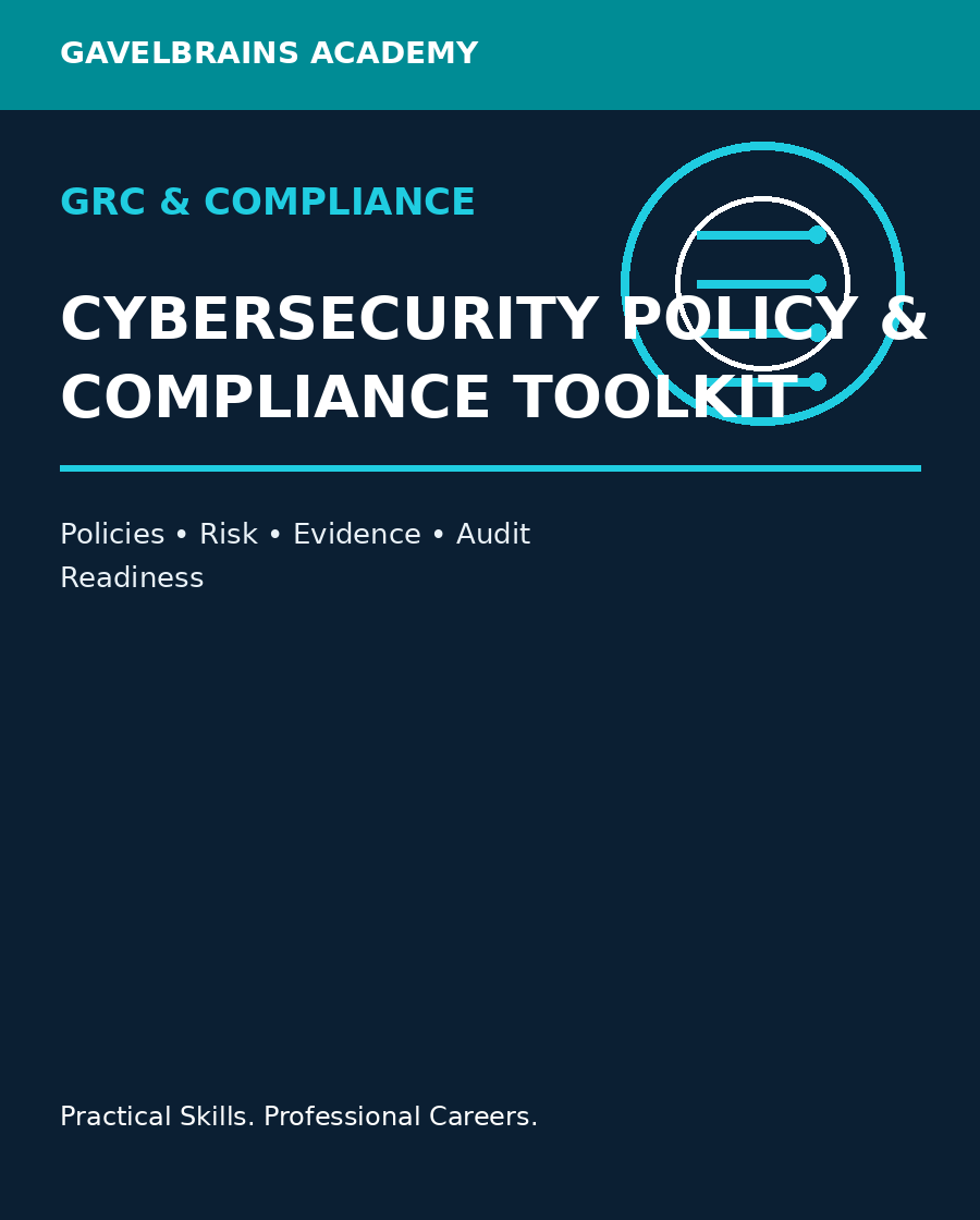 Cybersecurity Policy & Compliance Toolkit product cover