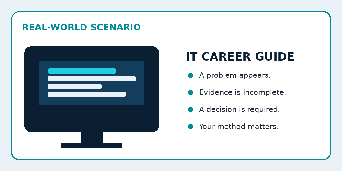 IT CAREER GUIDE scenario illustration